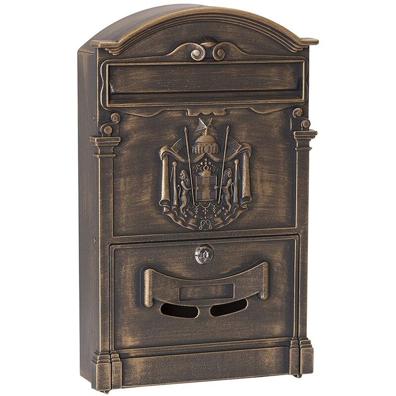 foto del prodotto cassetta postale stile classico alluminio bronzo arregui residencia d 2151 b
