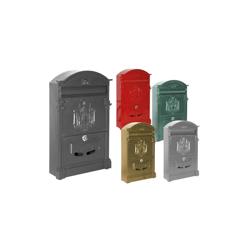 foto del prodotto cassetta postale villa italia in alluminio color antracite l26xp9xh42 cm