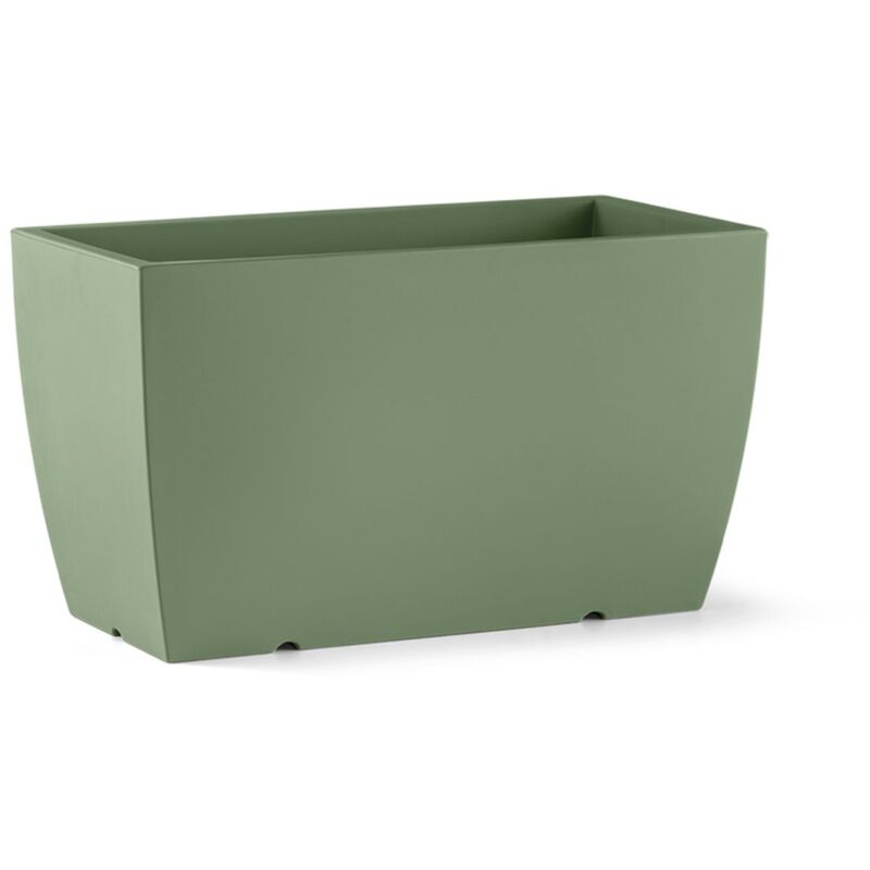 foto del prodotto cassetta rettangolare in resina genesis 70 cm. mimetic green