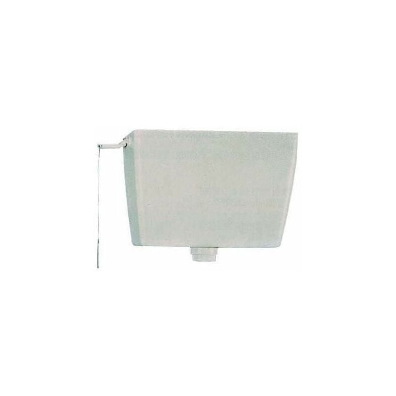foto del prodotto cassetta scarico wc modello pvc alta senza coperchio plastica bianco bagno