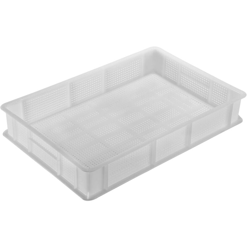 foto del prodotto cassetta service porta impasto forata 60x40x10 cm bianca
