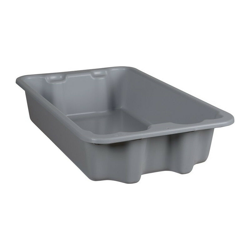 foto del prodotto cassetta sovrapponibile pp grigio l590xl380xh135mm serbatoio