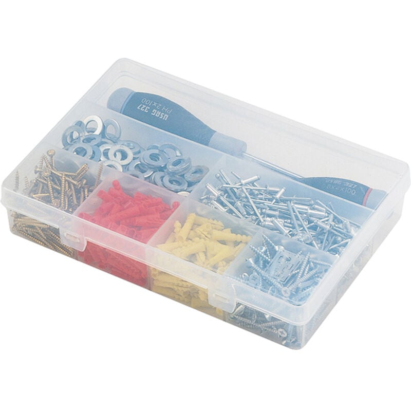foto del prodotto cassetta vuota cassettiera 7 scompartimenti porta minuterie terry mix t2