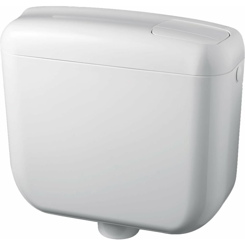 foto del prodotto cassetta wc a zaino con 2 pulsanti 48x14x41 cm forlani europa 2 bianca