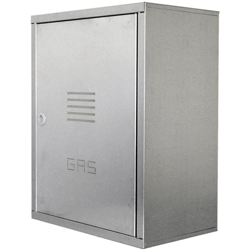 foto del prodotto cassetta zincata per contatore gas a porta unica dim. 500 x 400 x 240 mm pannello posteriore da acquistare separatamente 00000050440