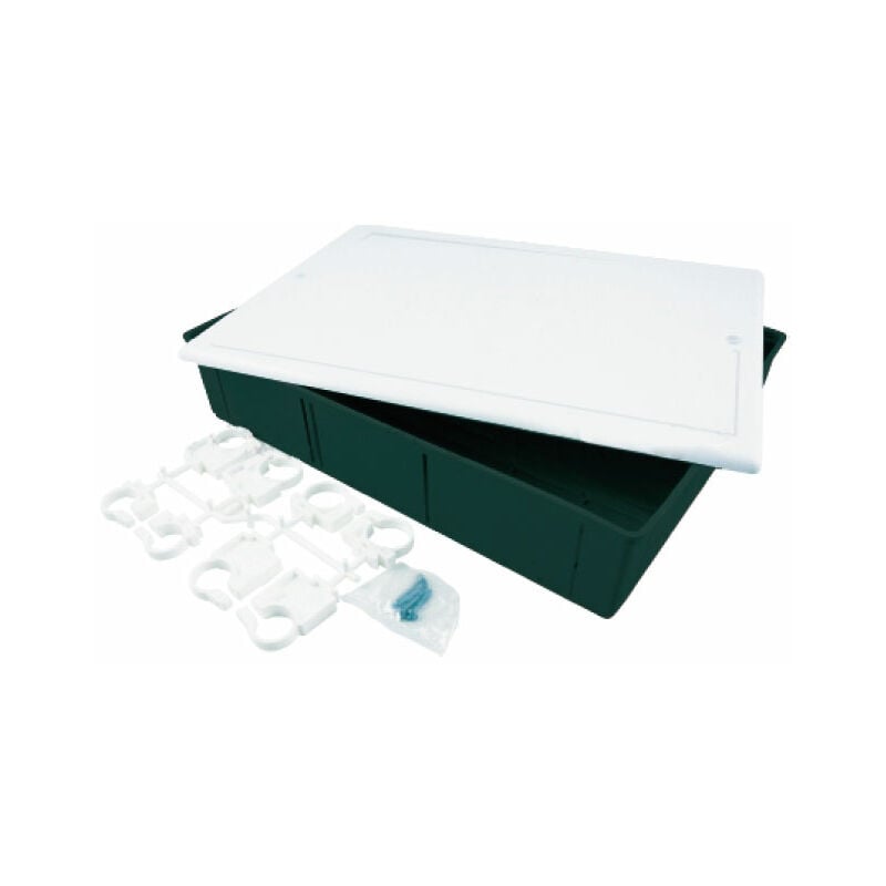foto del prodotto cassette di ispezione in plastica per collettori mm 400x200x80 tiemme raccorderie spa