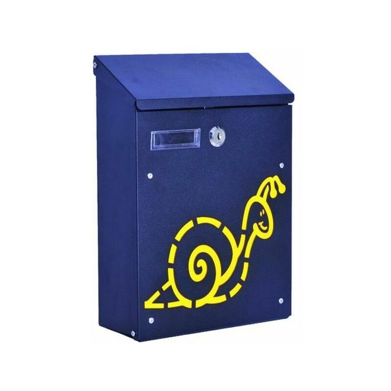 foto del prodotto cassette per lettere blinky lumaca acciaio nero 21x8,5x30h