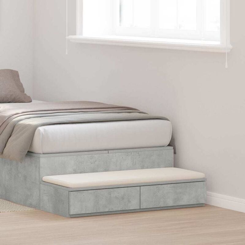 foto del prodotto cassetti per letto grigio cemento 80x36,5x16,5 cm legno ingegnerizzato vidaxl