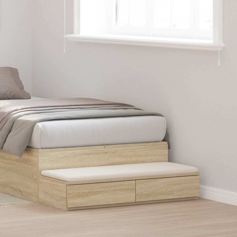 foto del prodotto cassetti per letto rovere sonoma 100x36,5x16,5 cm in legno ingegnerizzato vidaxl