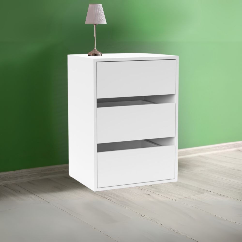 foto del prodotto cassettiera 3 cassetti colore bianco smart st2 50.8x39.6x71.3h