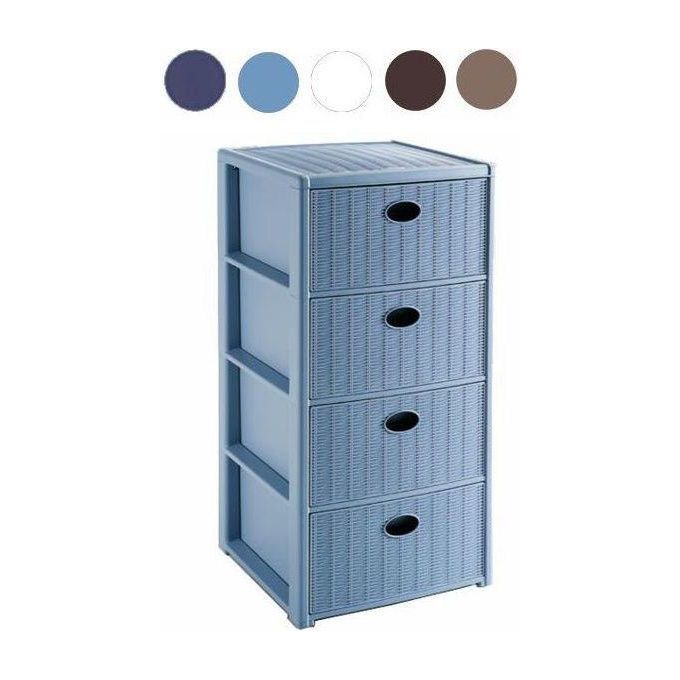 foto del prodotto cassettiera 4 cassetti 40x40 h 80 moka stefanpl
