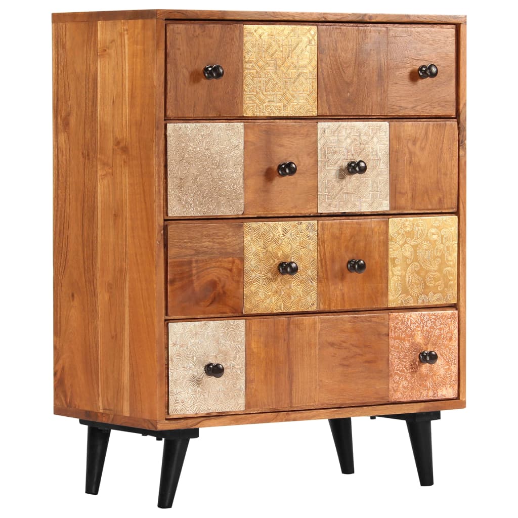 foto del prodotto cassettiera 60x30x75 cm in legno massello d acacia vidaxl