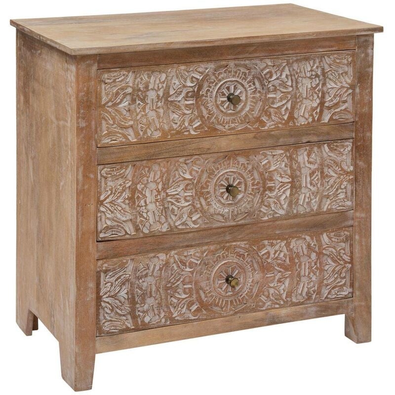 foto del prodotto cassettiera a 3 cassetti shirel in mango atmosphera cr ateur d int rieur