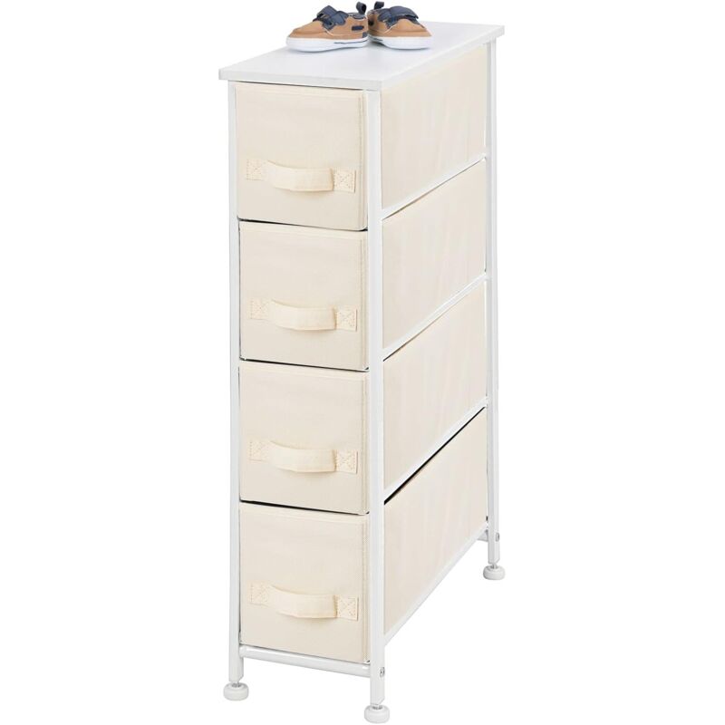 foto del prodotto cassettiera a 4 cassetti cassettiera verticale realizzata in pannelli di legno mdf per camera da letto, soggiorno o corridoio armadio per vestiti