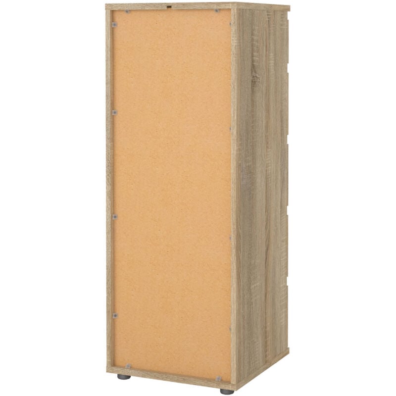 foto del prodotto cassettiera abelarda, settimino multiuso, com camera da letto, mobile con cassetti, 40x40 h107 cm, quercia dmora