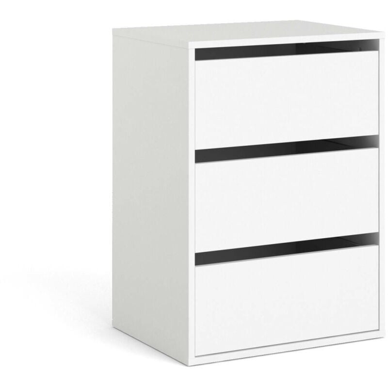 foto del prodotto cassettiera adonino, settimino multiuso, com camera da letto, mobile con cassetti, 51x40 h70 cm, bianco dmora