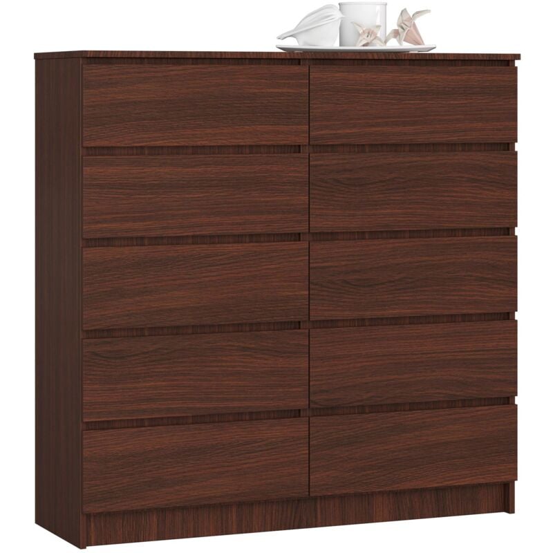 foto del prodotto cassettiera akord k120 weng 120 cm 10 cassetti 120x40x121 cm