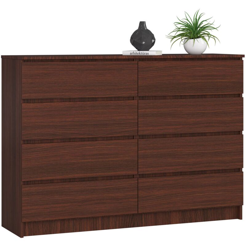 foto del prodotto cassettiera akord k140 wengé 138 cm 8 cassetti 138x40x99 cm