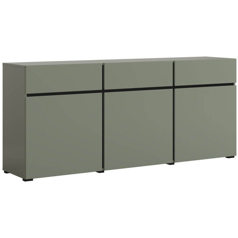 foto del prodotto cassettiera alfere 103, verde, con cassetti e ante, numero di cassetti 0, 78x180x40cm