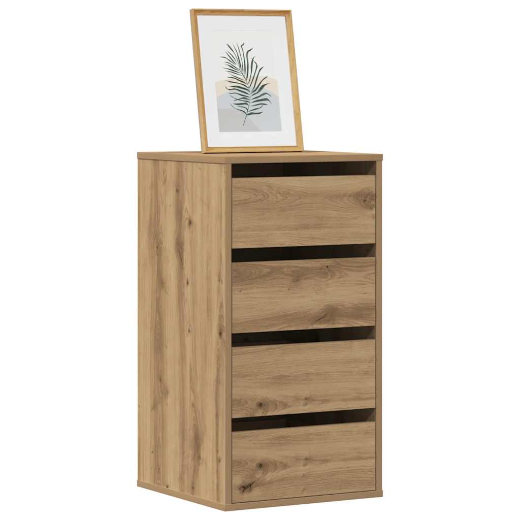 foto del prodotto cassettiera angolare rovere artigianale 40x41x76cm multistrato