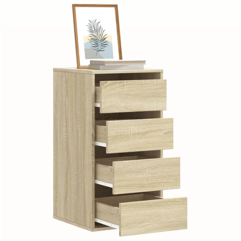 foto del prodotto cassettiera angolare rovere sonoma 40x41x76cm legno multistrato vidaxl
