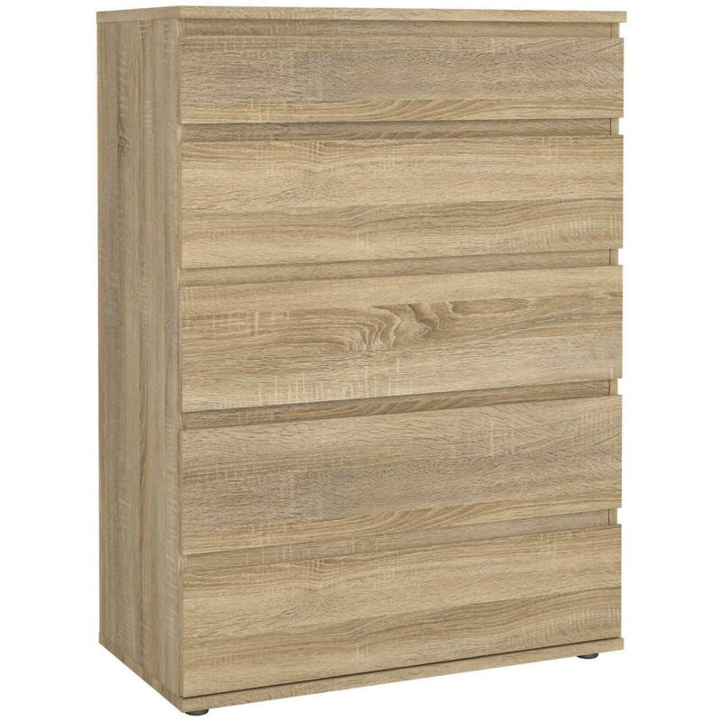 foto del prodotto cassettiera arriba, settimino multiuso, com camera da letto, mobile con cassetti, 77x40 h107 cm, quercia dmora