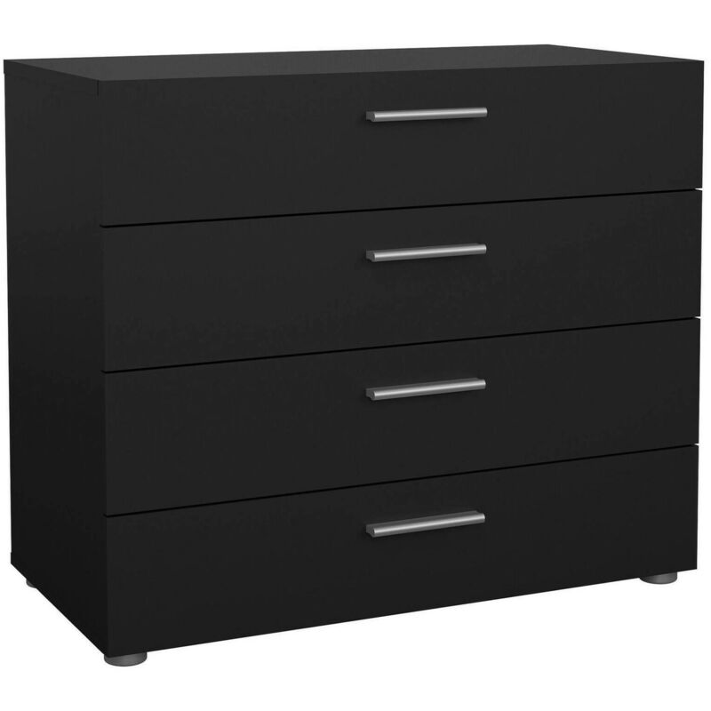 foto del prodotto cassettiera arwen, settimino multiuso, com camera da letto, mobile con cassetti, 80x40 h68 cm, nero dmora