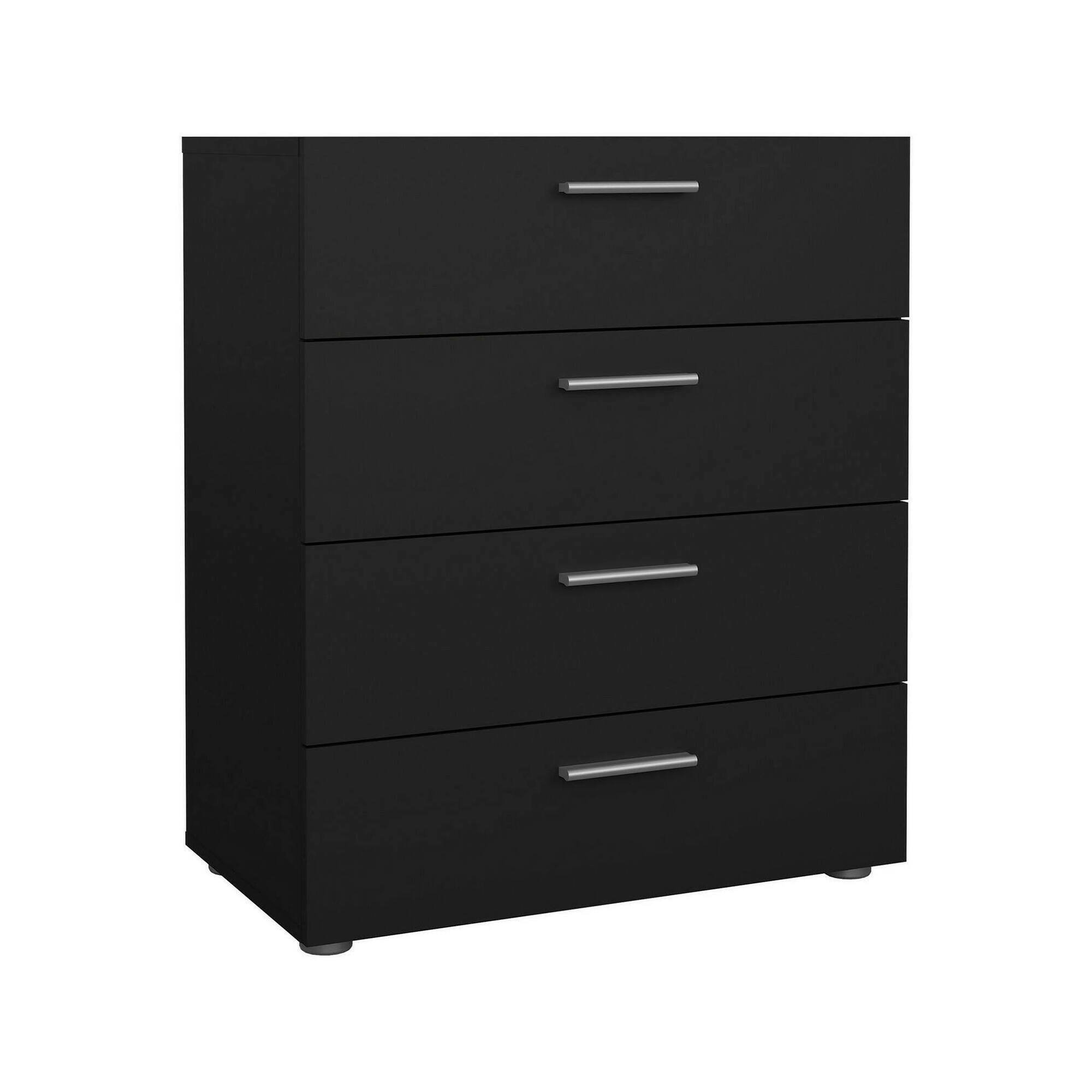 foto del prodotto cassettiera asam, settimino multiuso, comò camera da letto, mobile con cassetti, 70x40 h82 cm, nero