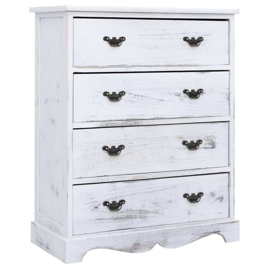 foto del prodotto cassettiera bianca 60x30x75 cm in legno cod mxl 24640