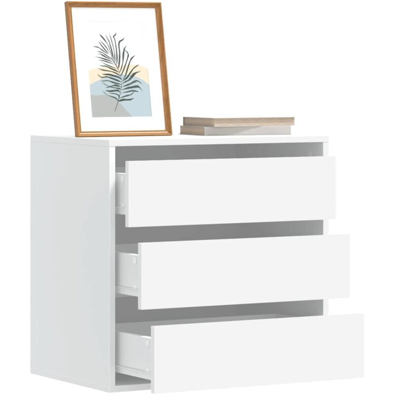 foto del prodotto cassettiera bianca 60x41x58 cm in legno multistrato vidaxl