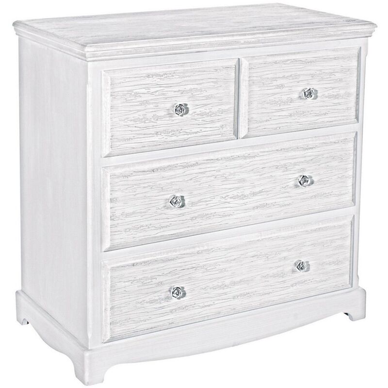 foto del prodotto cassettiera blanc per interno, con 4 cassetti, 87 x 47 x 88 cm 4 cassetti 40x30x76h cm nero