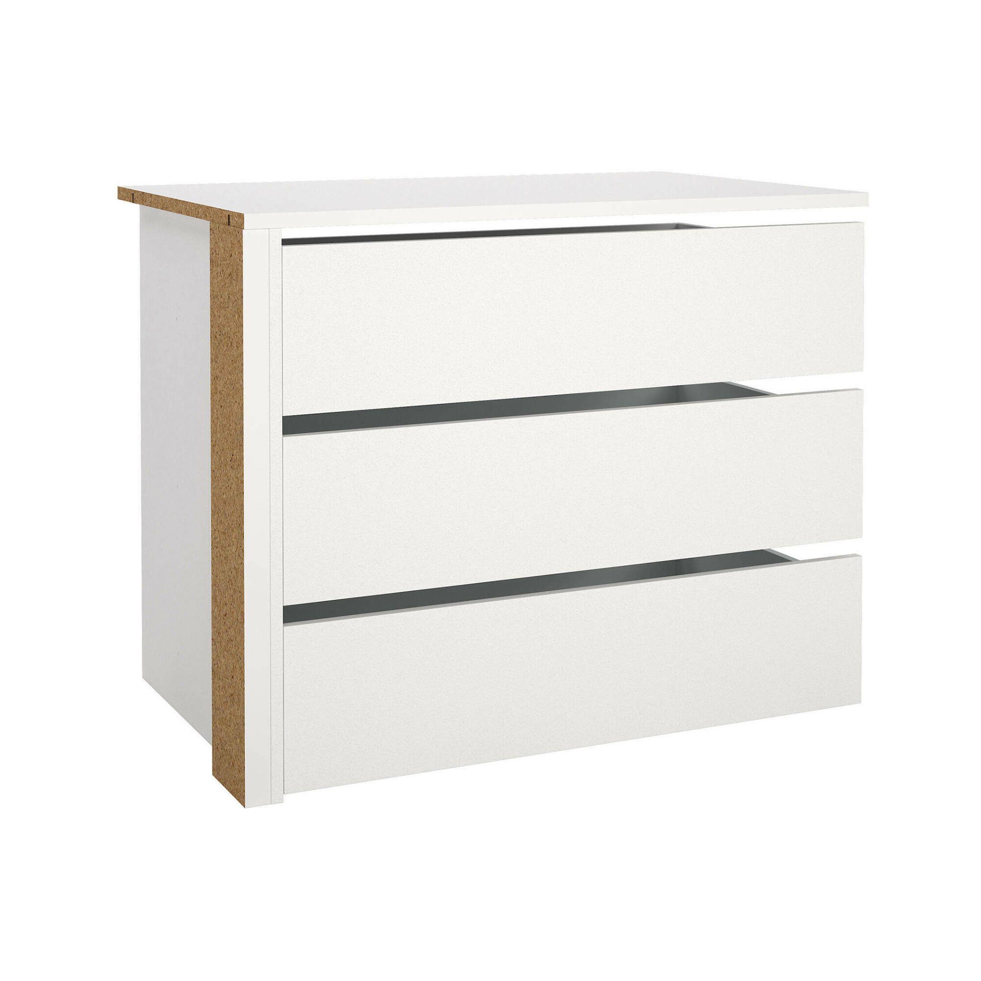 foto del prodotto cassettiera boulogne, settimino multiuso, comò camera da letto, mobile con cassetti, 87x55 h70 cm, bianco