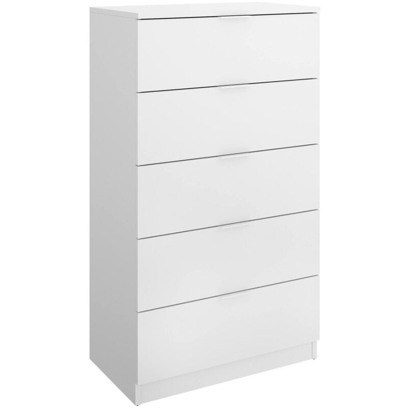 foto del prodotto cassettiera cas, settimino multiuso, com camera da letto, mobile con cassetti, 61x39 h110 cm, bianco dmora