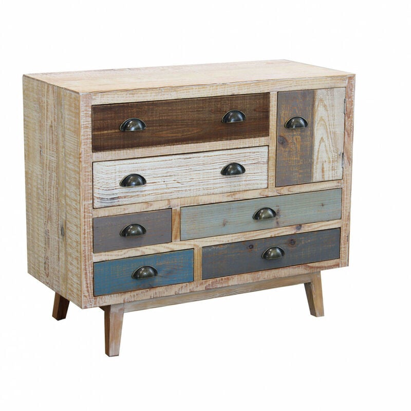 foto del prodotto cassettiera colorata in legno cm 90x40x75 freddy