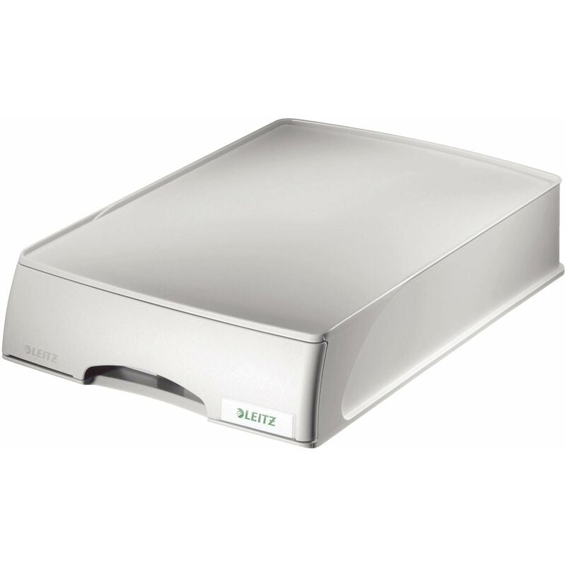 foto del prodotto cassettiera componibile per vaschette portacorrispondenza, formato a4, grigio, gamma plus, 52100085 leitz