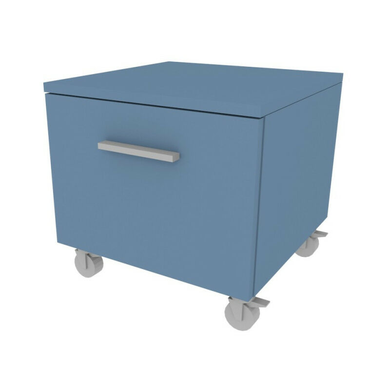 foto del prodotto cassettiera con ruote design moderno per cameretta e ufficio avio marina