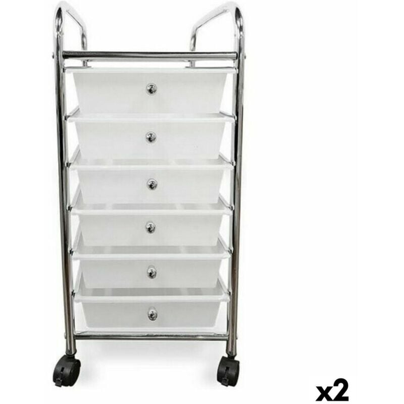 foto del prodotto cassettiera confortime conforti metallo 2 unità 33 x 38,5 x 66,5 cm