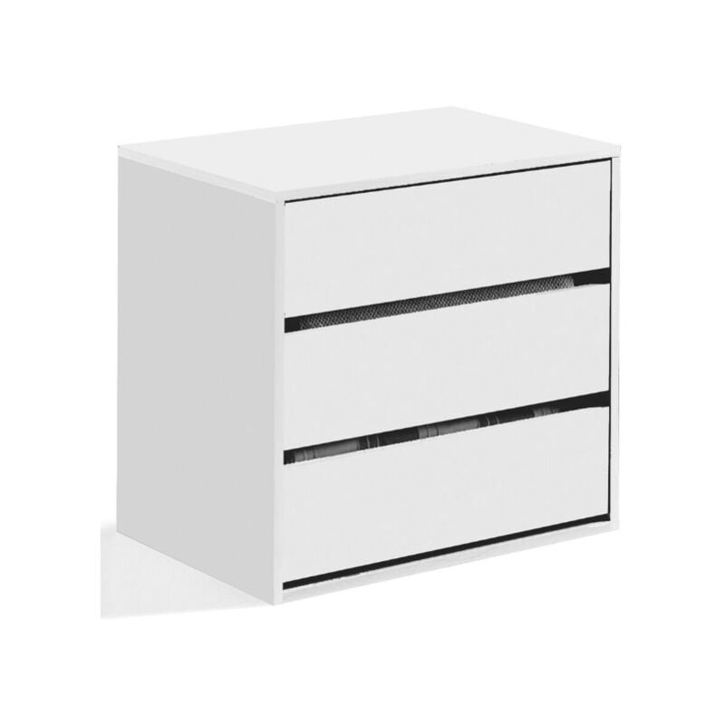 foto del prodotto cassettiera contenitore per armadio in bianco 60x57x44x cm