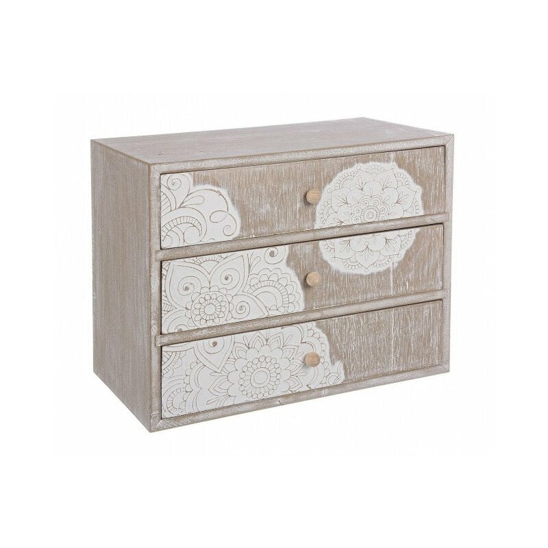 foto del prodotto cassettiera da appoggio shiva 3 cassetti in legno