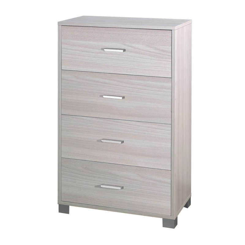 foto del prodotto cassettiera da camera quattro cassetti olmo chiaro 70x41x h112 cm