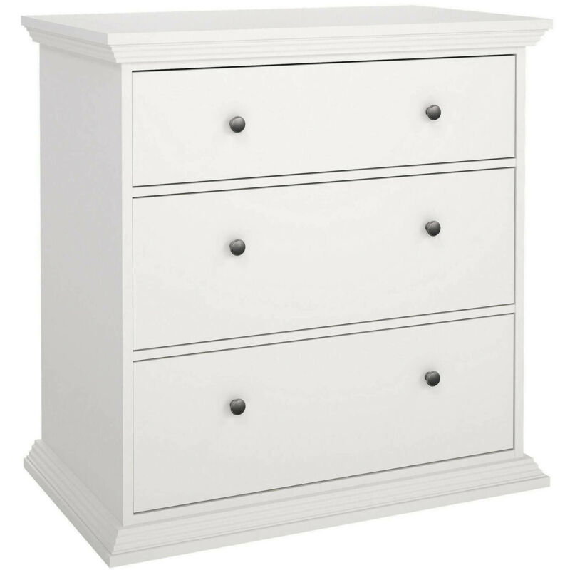 foto del prodotto cassettiera domeng, settimino multiuso, com camera da letto, mobile con cassetti, 86x52 h88 cm, bianco dmora