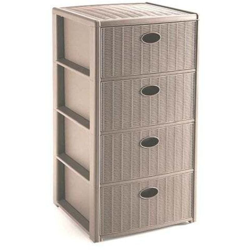 foto del prodotto cassettiera 'elegance' cm 40x40xh80 - tortora stefanplast