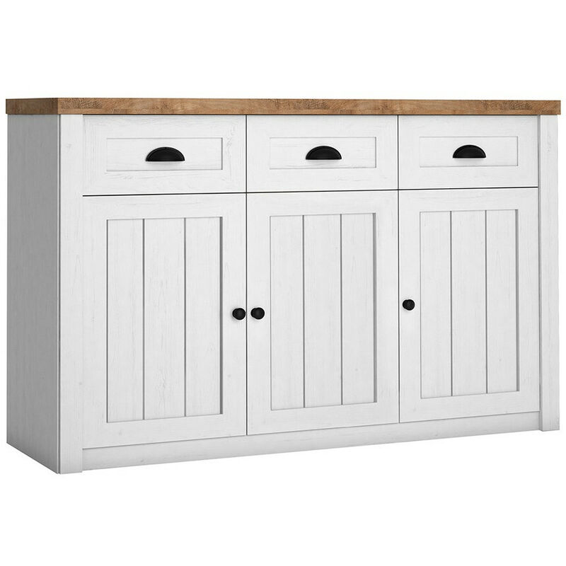 foto del prodotto cassettiera ferdore 101 , con cassetti e ante, numero di cassetti 0, 87x130x43cm