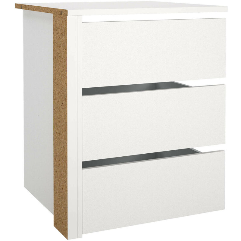 foto del prodotto cassettiera giacarta, settimino multiuso, com camera da letto, mobile con cassetti, 57x55 h70 cm, bianco dmora