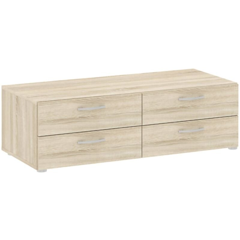 foto del prodotto cassettiera gignod, settimino multiuso, comò camera da letto, mobile con cassetti, 111x52 h35 cm, rovere - dmora