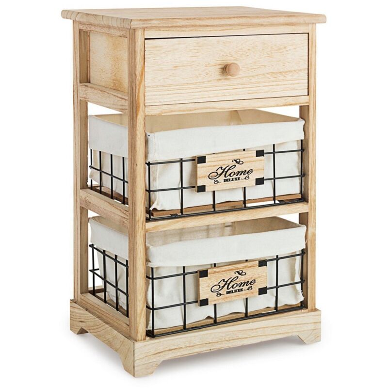 foto del prodotto cassettiera home deluxe per interno, con 3 cassetti, 40 x 30 x 62 cm 2 cassetti 37x27x40h cm