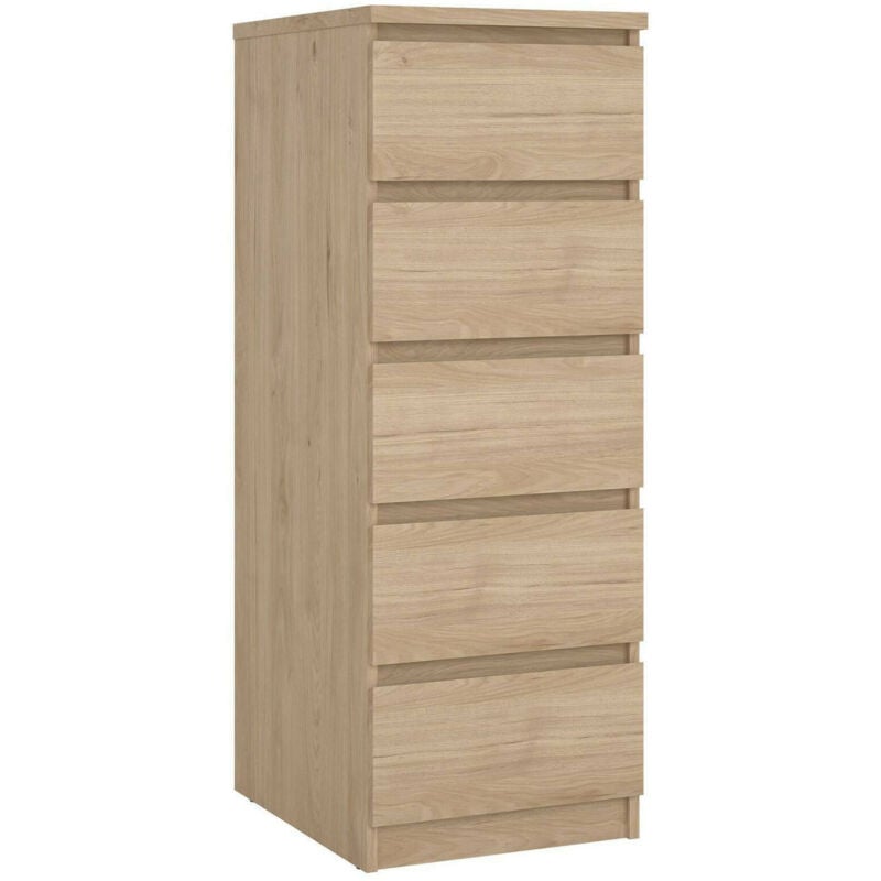 foto del prodotto cassettiera joelle, settimino multiuso, com camera da letto, mobile con cassetti, 50x40 h111 cm, rovere dmora