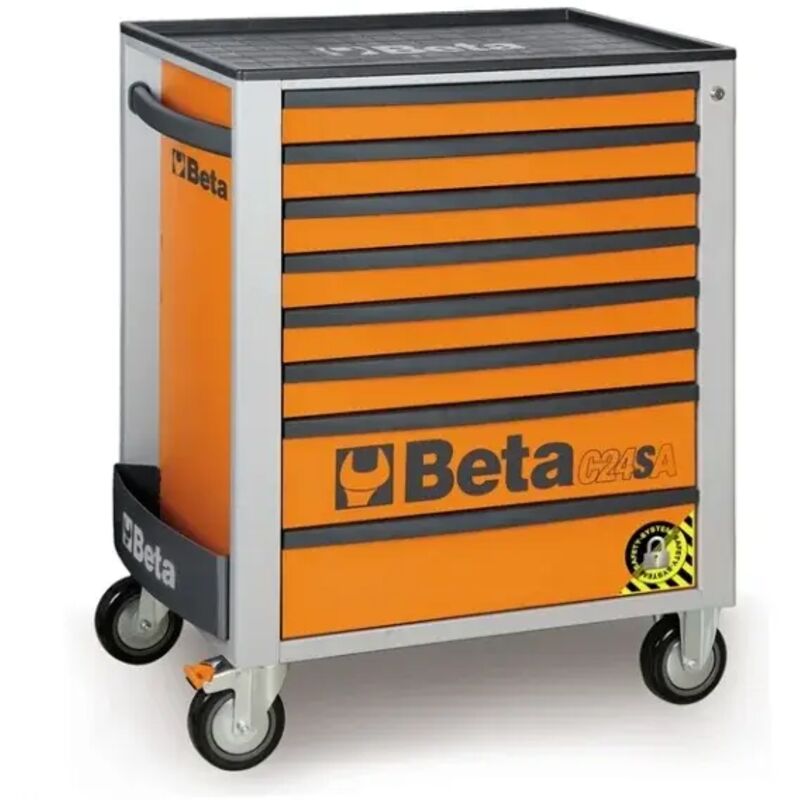 foto del prodotto cassettiera mobile antiribaltamento 8 cassetti beta c24sa 8 orange