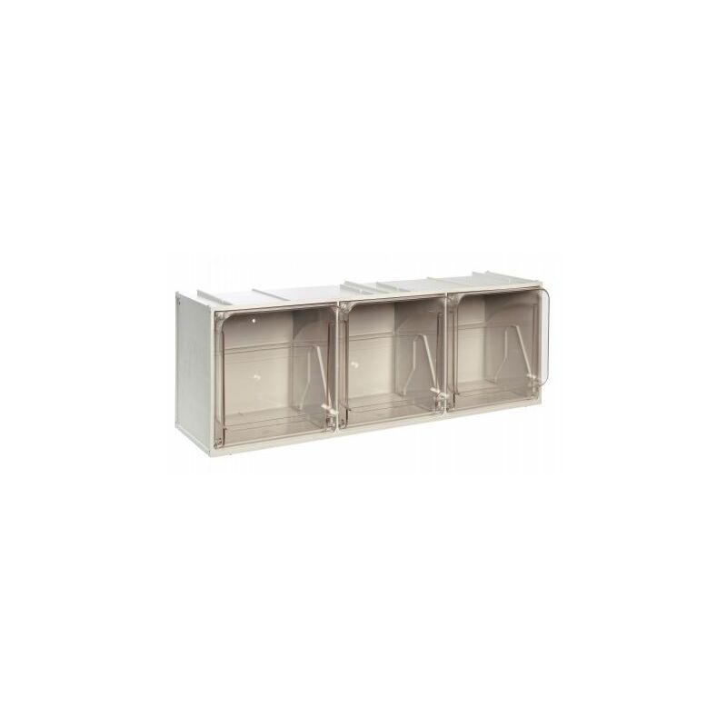 foto del prodotto cassettiera modulare componibile 'crystal box' 3 cassetti - cm 60 x 20 x 21,5