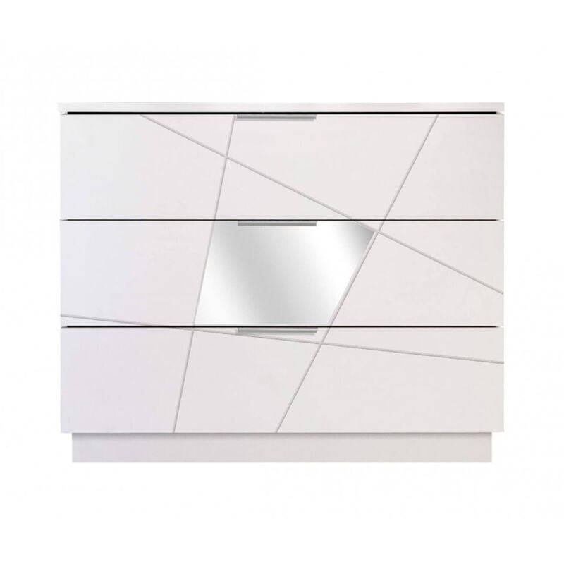 foto del prodotto cassettiera nilam, settimino multiuso, com camera da letto, mobile con cassetti, made in italy, 104x45 h85 cm, bianco dmora